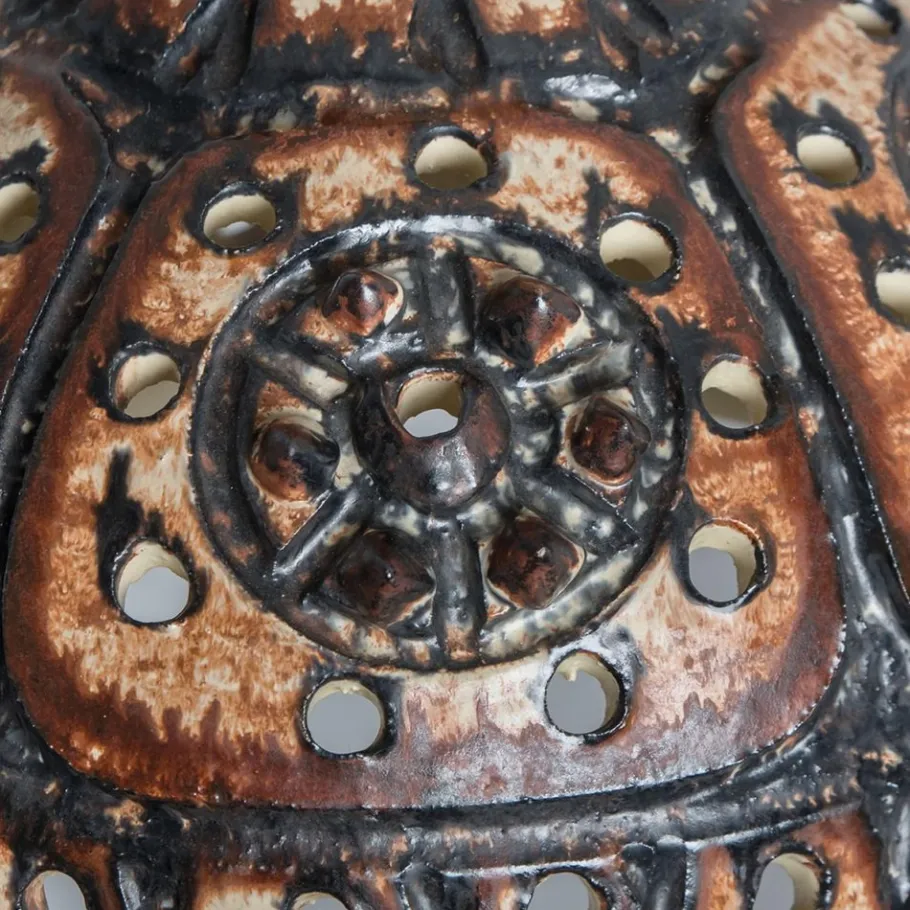 Sale Pamono Vintage Danish Ceramic Pendant with Holes and Spikes, 1960s