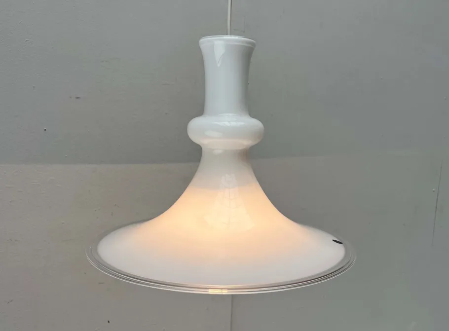 Sale Pamono Vintage Danish Etude Glass Pendant Lamp by Michael Bang for Royal Copenhagen, Holmegaard, 1970s