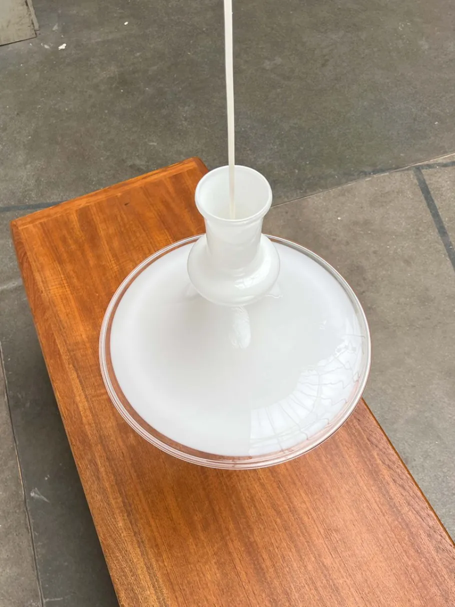 Sale Pamono Vintage Danish Etude Glass Pendant Lamp by Michael Bang for Royal Copenhagen, Holmegaard, 1970s