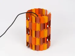 New Pamono Vintage Danish Facet Pop Lamp by Louis Weisdorf for Lyfa, 1972