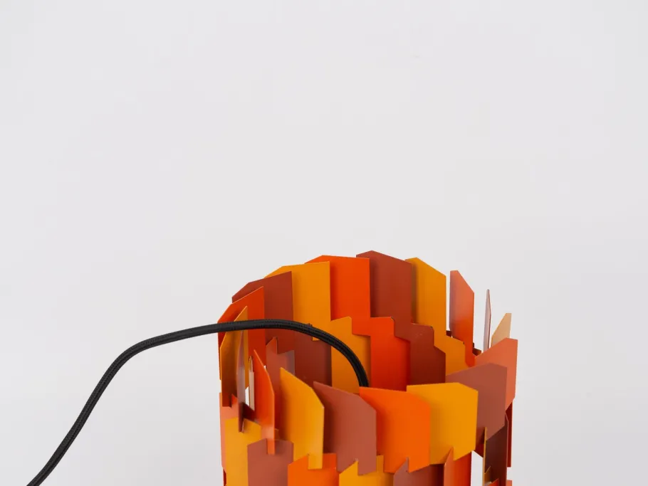 New Pamono Vintage Danish Facet Pop Lamp by Louis Weisdorf for Lyfa, 1972