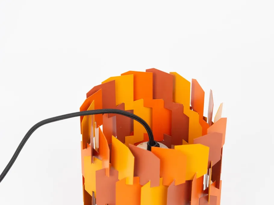 New Pamono Vintage Danish Facet Pop Lamp by Louis Weisdorf for Lyfa, 1972