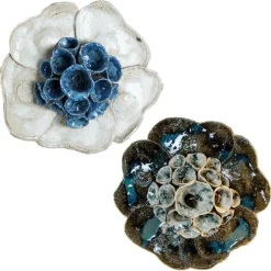 Pamono Vintage Danish Floral Ceramic Wall Light, 1970