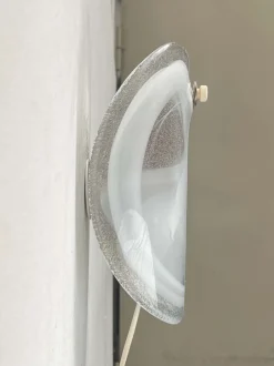 Best Pamono Vintage Danish Model Glasplattelampet Glass Sconce by Per Lütken for Holmegaard, 1970s