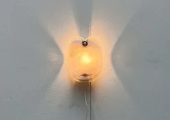 Best Pamono Vintage Danish Model Glasplattelampet Glass Sconce by Per Lütken for Holmegaard, 1970s