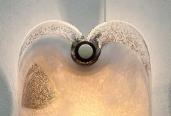 Best Pamono Vintage Danish Model Glasplattelampet Glass Sconce by Per Lütken for Holmegaard, 1970s