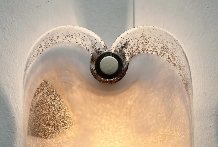 Best Pamono Vintage Danish Model Glasplattelampet Glass Sconce by Per Lütken for Holmegaard, 1970s