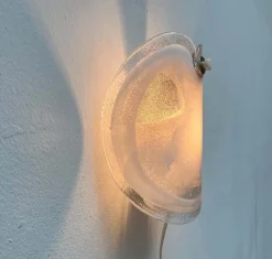 Best Pamono Vintage Danish Model Glasplattelampet Glass Sconce by Per Lütken for Holmegaard, 1970s