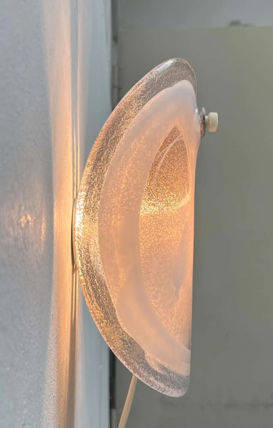 Best Pamono Vintage Danish Model Glasplattelampet Glass Sconce by Per Lütken for Holmegaard, 1970s
