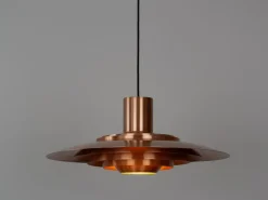 New Pamono Vintage Danish P376 Pendant Lamp by Fabricius Kastholm for Nordisk Solar, 1964