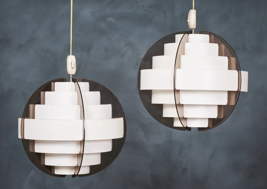 New Pamono Vintage Danish Pendant Lamp by Flemming Brylle & Preben Jacobsen