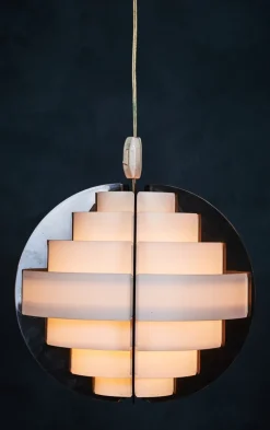 New Pamono Vintage Danish Pendant Lamp by Flemming Brylle & Preben Jacobsen