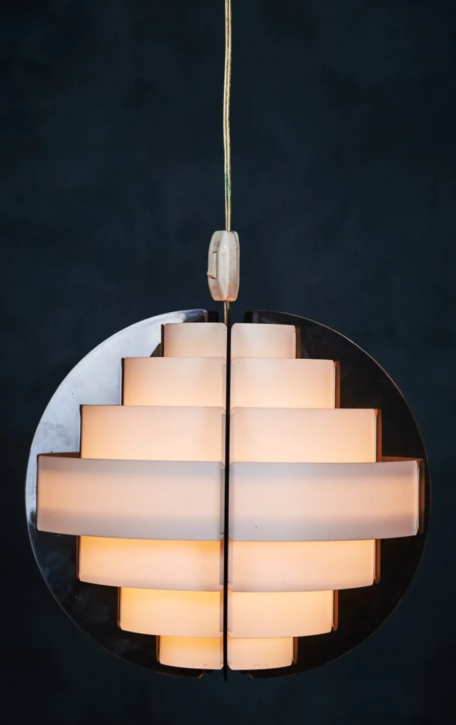 New Pamono Vintage Danish Pendant Lamp by Flemming Brylle & Preben Jacobsen