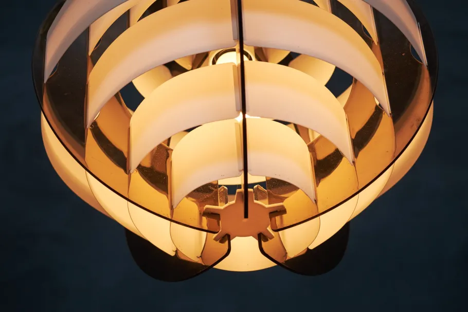New Pamono Vintage Danish Pendant Lamp by Flemming Brylle & Preben Jacobsen
