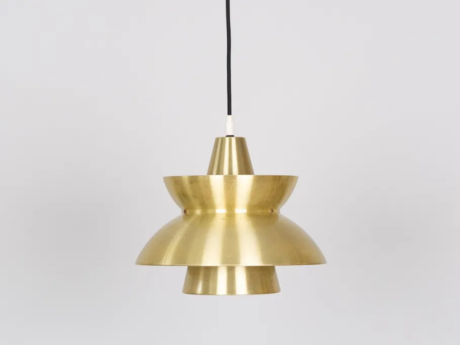 Clearance Pamono Vintage Danish Pendant Lamps by Henning Klok for Louis Poulsen, 1950s, Set of 2