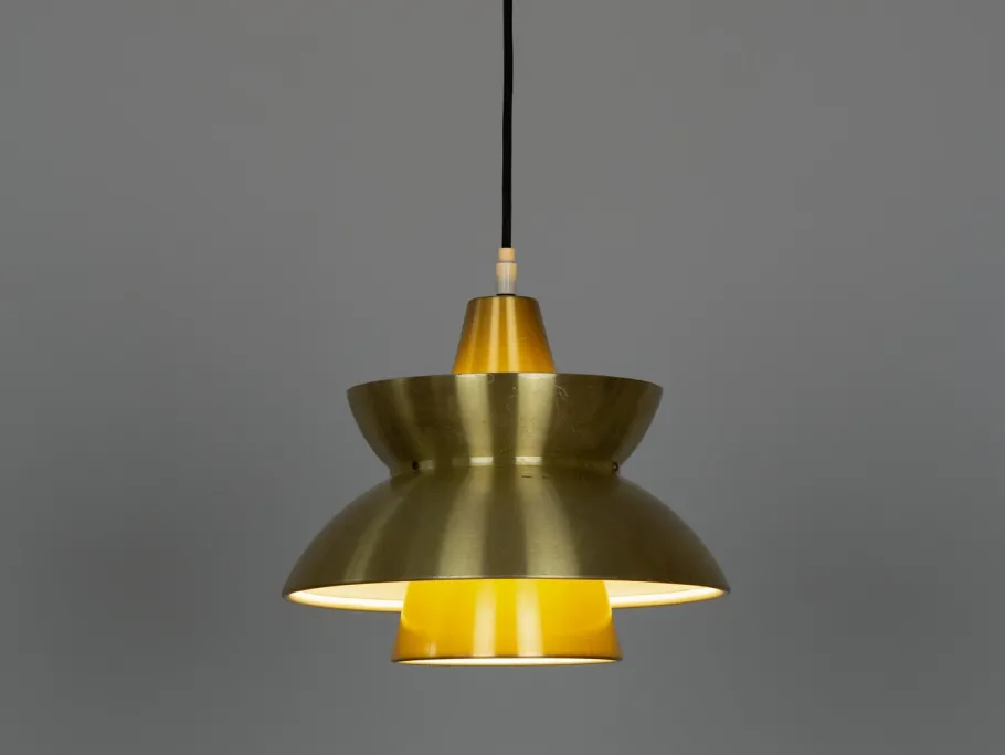 Clearance Pamono Vintage Danish Pendant Lamps by Henning Klok for Louis Poulsen, 1950s, Set of 2