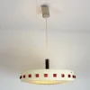 Clearance Pamono Vintage DDR UFO Lamp in White with Red Elements, 1970s
