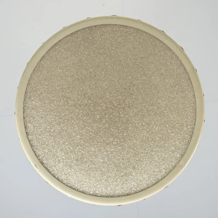 Clearance Pamono Vintage DDR UFO Lamp in White with Red Elements, 1970s