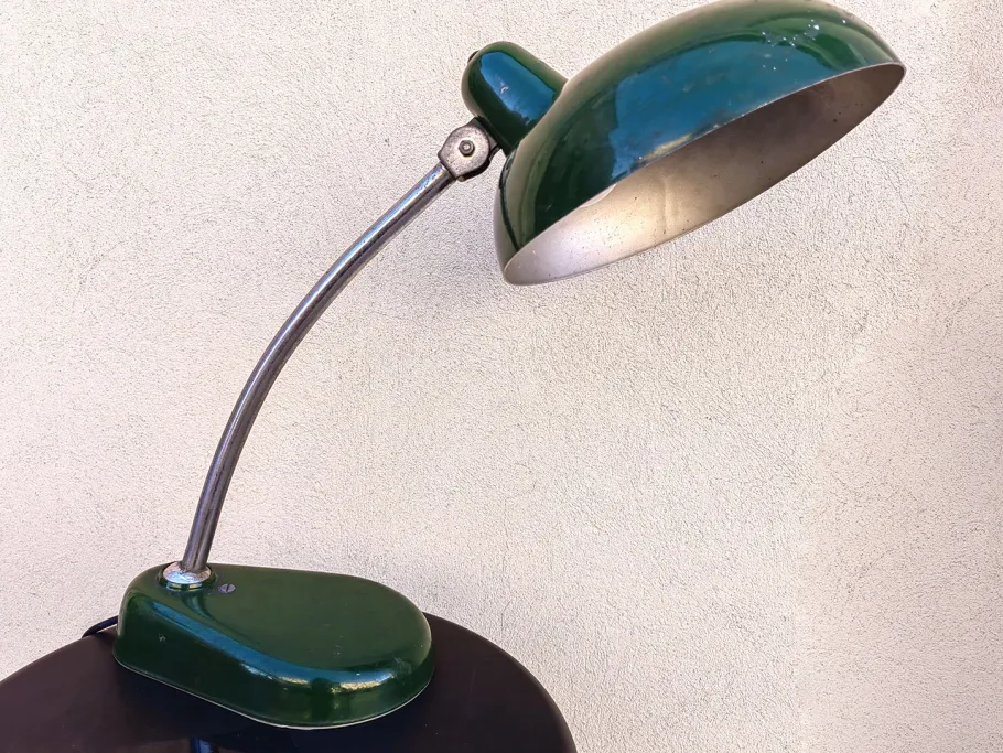Outlet Pamono Vintage Desk Lamp in Green Enamel, 1950s