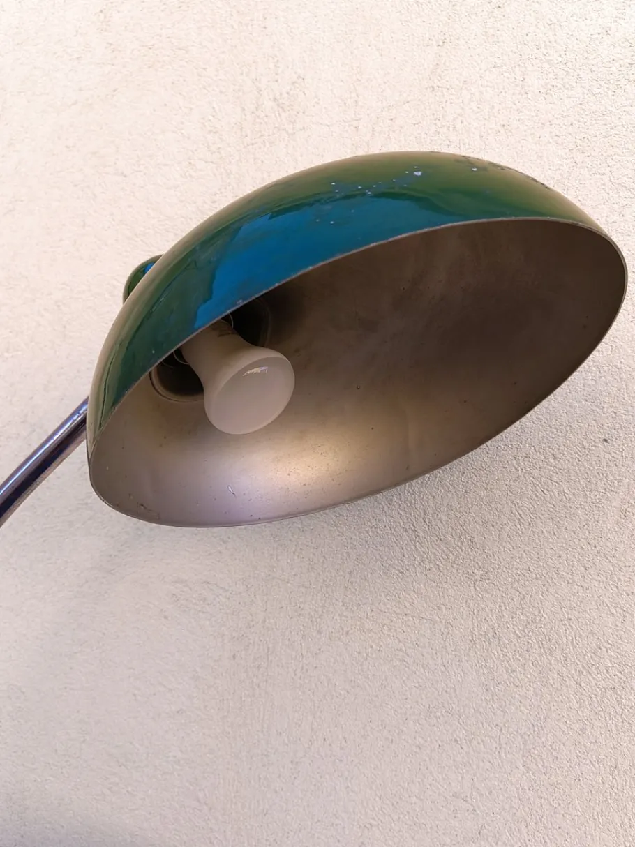 Outlet Pamono Vintage Desk Lamp in Green Enamel, 1950s
