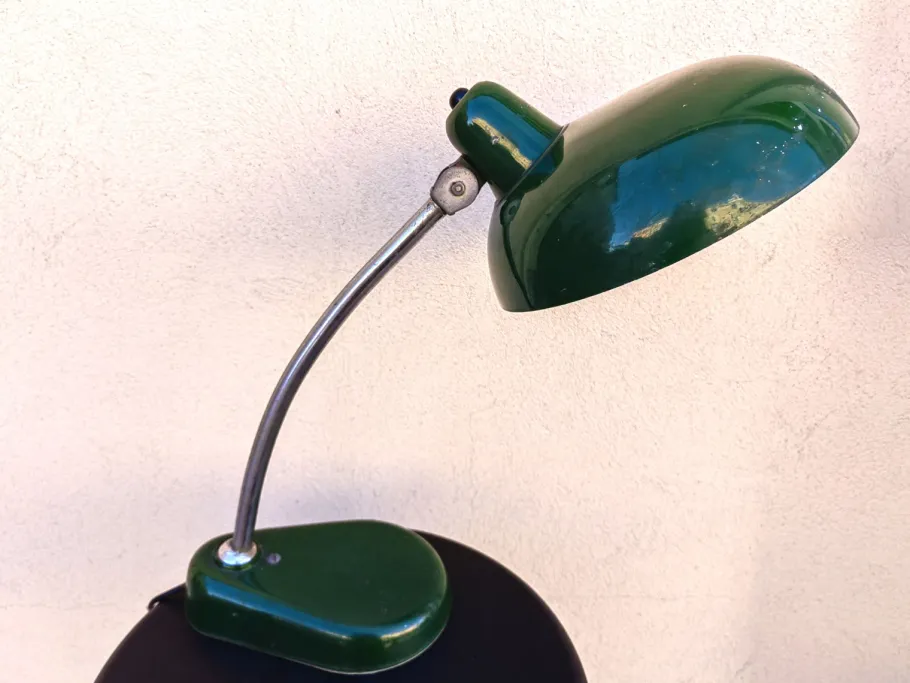 Outlet Pamono Vintage Desk Lamp in Green Enamel, 1950s