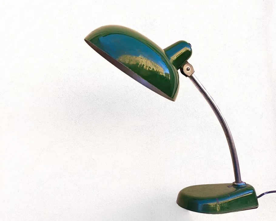 Outlet Pamono Vintage Desk Lamp in Green Enamel, 1950s