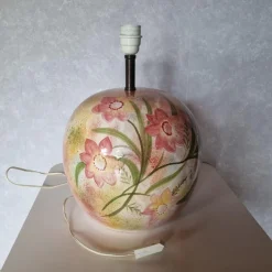 Outlet Pamono Vintage Desk Lamp with Floral Decorations, 1970s