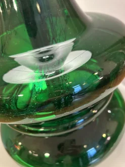 Discount Pamono Vintage Doria Lamp in Green Opal Glass with Interior Lighting from Doria Leuchten, 1970s