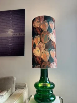 Discount Pamono Vintage Doria Lamp in Green Opal Glass with Interior Lighting from Doria Leuchten, 1970s
