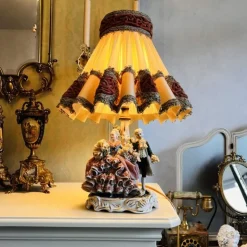 Outlet Pamono Vintage Dresden Porcelain Bedside Lamp, Dresden, Germany