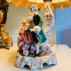 Outlet Pamono Vintage Dresden Porcelain Bedside Lamp, Dresden, Germany