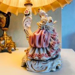 Outlet Pamono Vintage Dresden Porcelain Bedside Lamp, Dresden, Germany