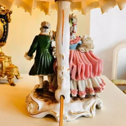 Outlet Pamono Vintage Dresden Porcelain Bedside Lamp, Dresden, Germany