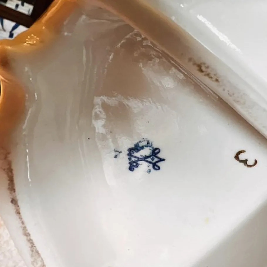 Outlet Pamono Vintage Dresden Porcelain Bedside Lamp, Dresden, Germany