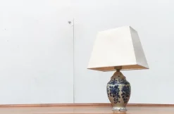 Pamono Vintage Dutch Delft Blue Table Lamp from Zenith, Gouda