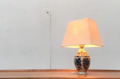 Pamono Vintage Dutch Delft Blue Table Lamp from Zenith, Gouda