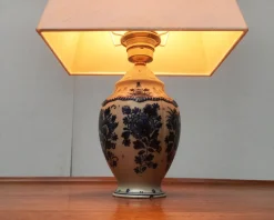 Pamono Vintage Dutch Delft Blue Table Lamp from Zenith, Gouda