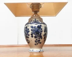 Pamono Vintage Dutch Delft Blue Table Lamp from Zenith, Gouda