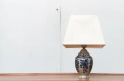 Pamono Vintage Dutch Delft Blue Table Lamp from Zenith, Gouda