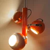 New Pamono Vintage Dutch Orange Ceiling Pendant Lamp with Swivel Spotlights by Herda, 1960s