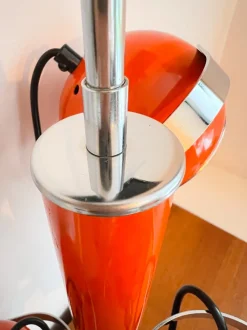 New Pamono Vintage Dutch Orange Ceiling Pendant Lamp with Swivel Spotlights by Herda, 1960s