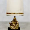 Sale Pamono Vintage Eclectic Brass Buddha Table Lamp, 1960s