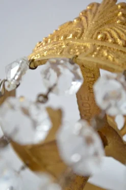 Clearance Pamono Vintage Empire Style Italian Crystal Chandelier, 1950s