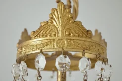 Clearance Pamono Vintage Empire Style Italian Crystal Chandelier, 1950s