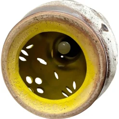 Best Pamono Vintage Fat Lava Floor Lamp in Orange and Brown Drip-Glazes attributed to Walter Gerhards, 1962