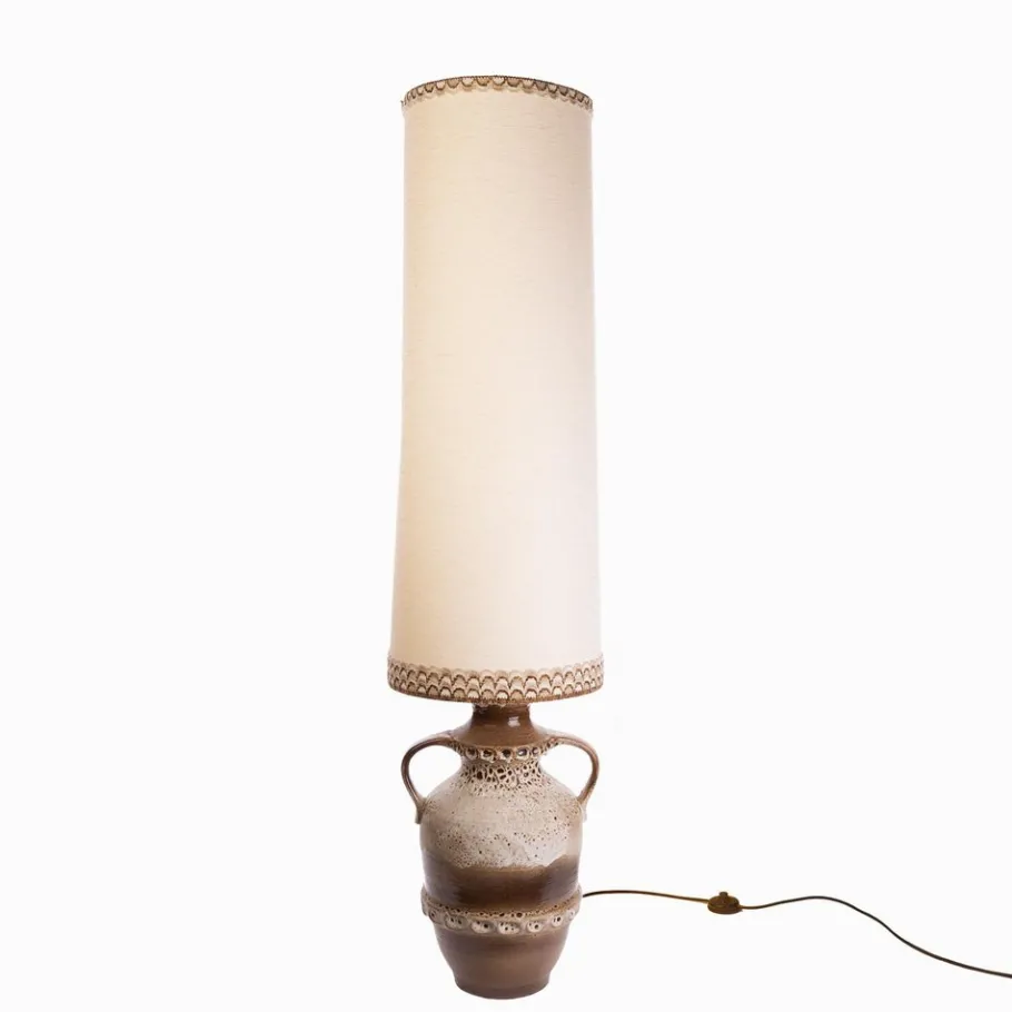 Pamono Vintage Fat Lava Floor Lamp with Ceramic Base, 1960s