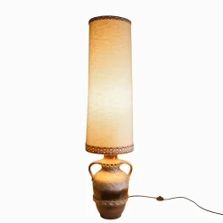 Pamono Vintage Fat Lava Floor Lamp with Ceramic Base, 1960s