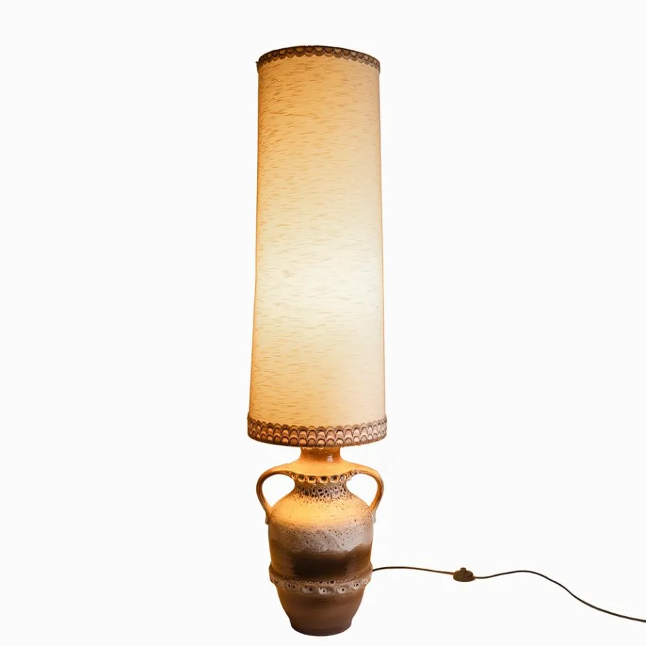 Pamono Vintage Fat Lava Floor Lamp with Ceramic Base, 1960s