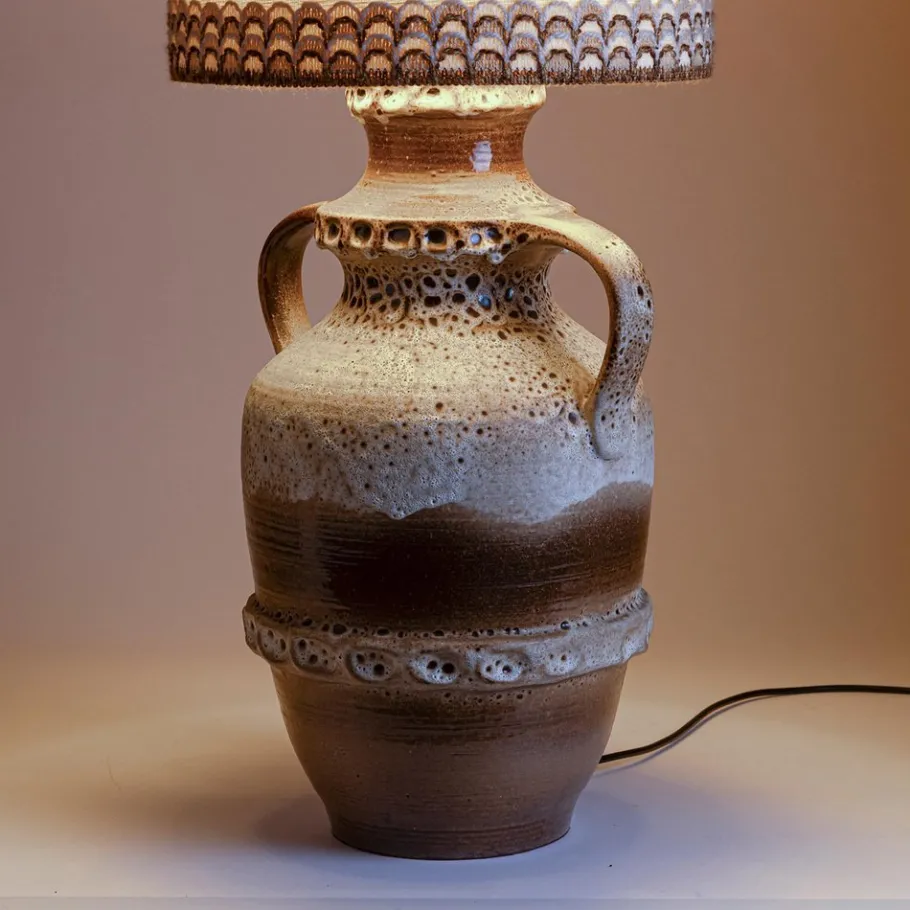 Pamono Vintage Fat Lava Floor Lamp with Ceramic Base, 1960s