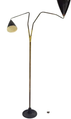 New Pamono Vintage Flamingo Floor Lamp by Franz Hagenauer for Werkstätte Hagenauer Wien, 1950s